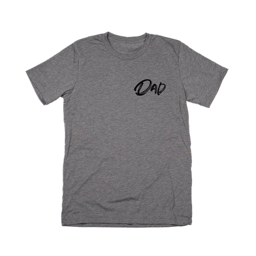 Dad (Brushed, Black, Pocket) - Tee (Gray)