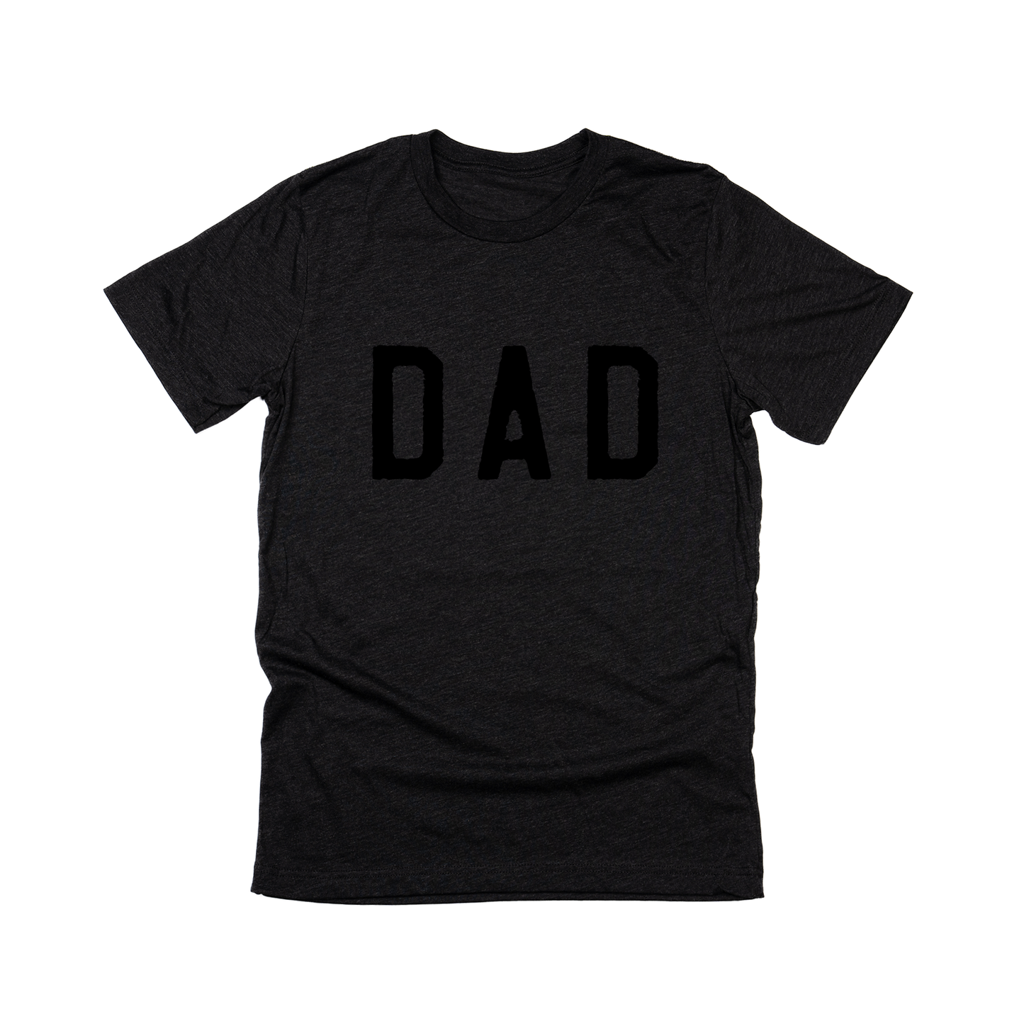 Dad (Rough, Black) - Tee (Charcoal Black)