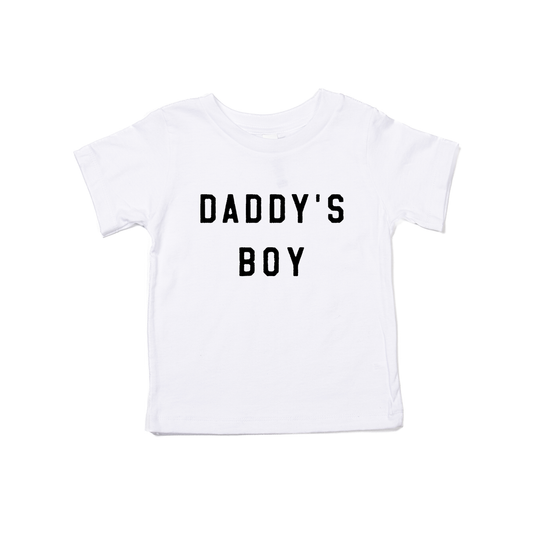 Daddy's Boy (Black) - Kids Tee (White)