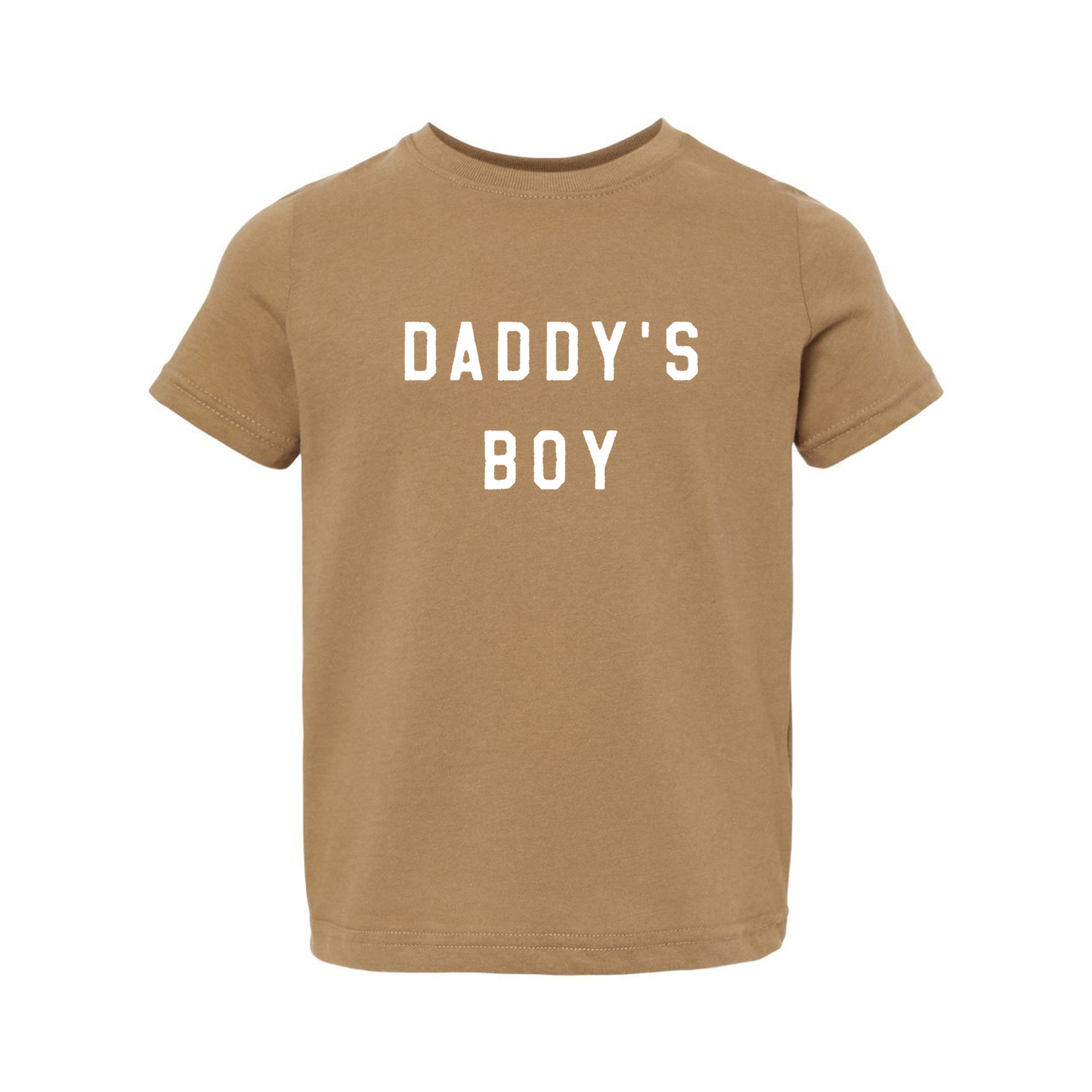 Daddy's Boy (White) - Kids Tee (Coyote Brown)