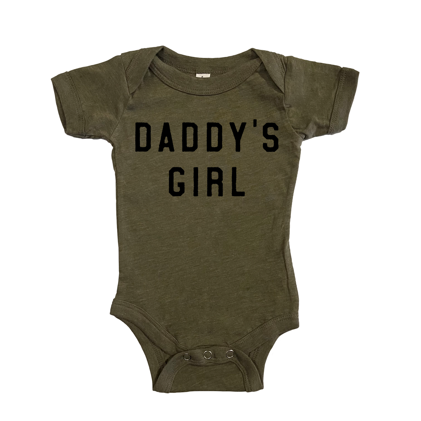 Daddy's Girl (black) - Bodysuit (olive, Short Sleeve) – Aspen + Company