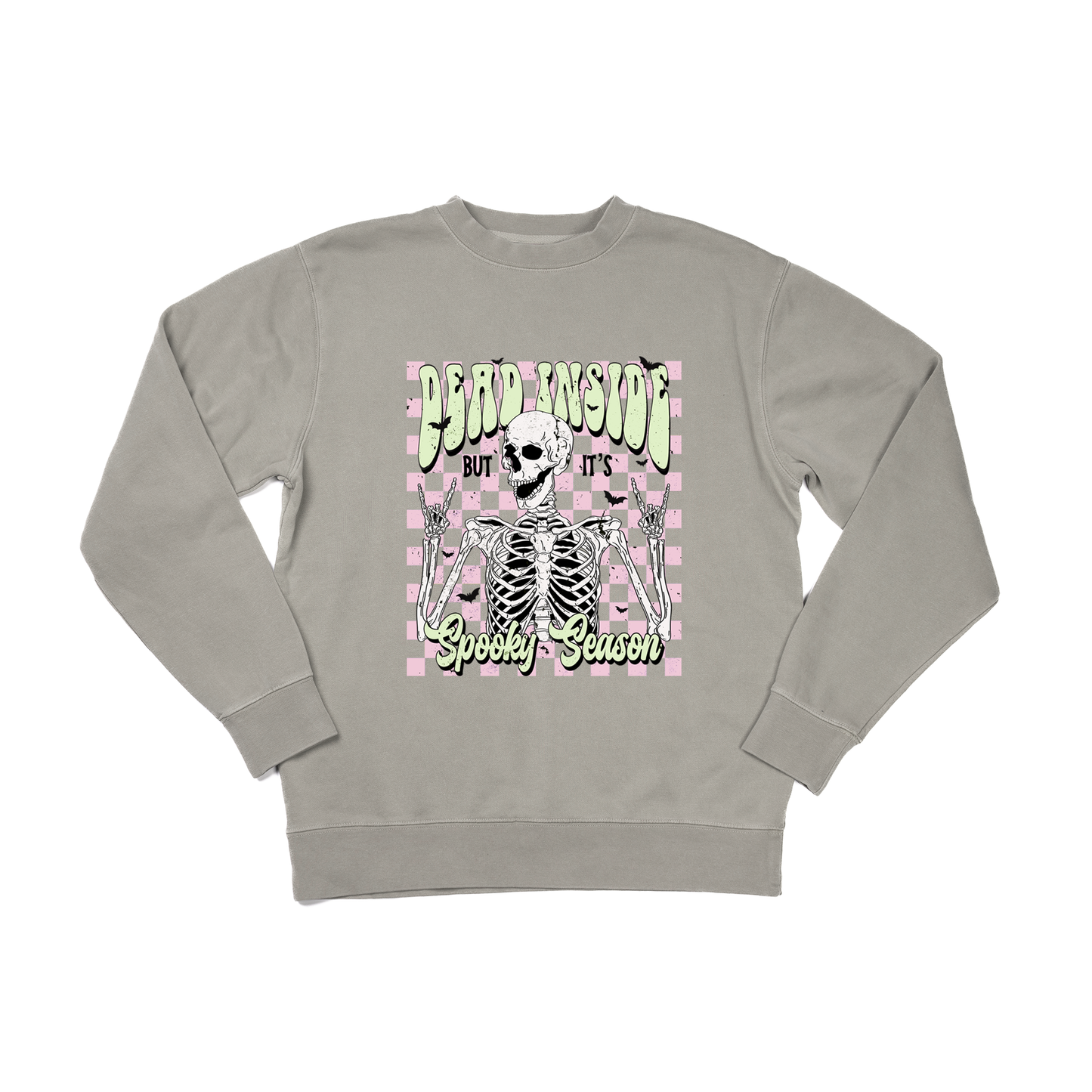 Dead Inside But It's Spooky Season - Sweatshirt (Cement)