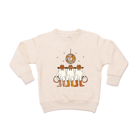 Disco Western Ghosts - Kids Sweatshirt (Heather Natural)