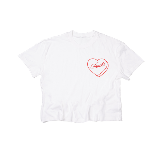 Snack Lover - Cropped Tee (White)