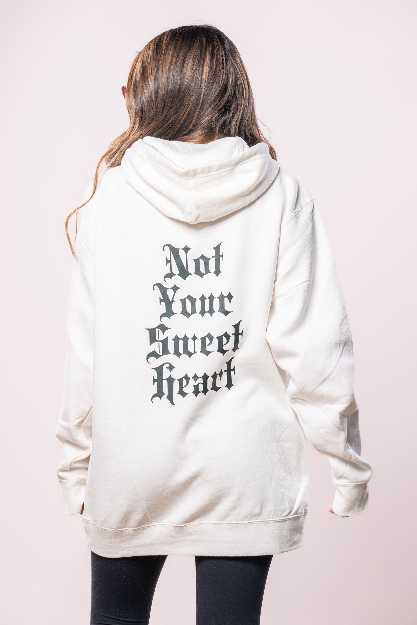 Not Your Sweetheart (Pocket & Back) - Hoodie (Creme)