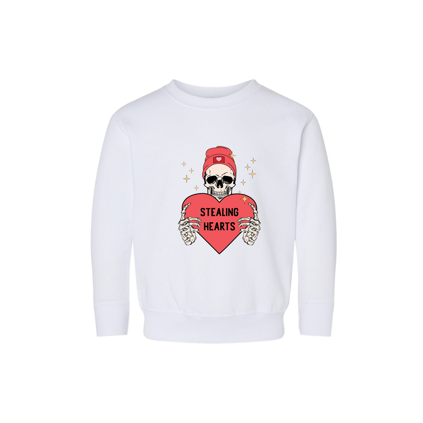 Stealing Hearts - Kids Sweatshirt (White)