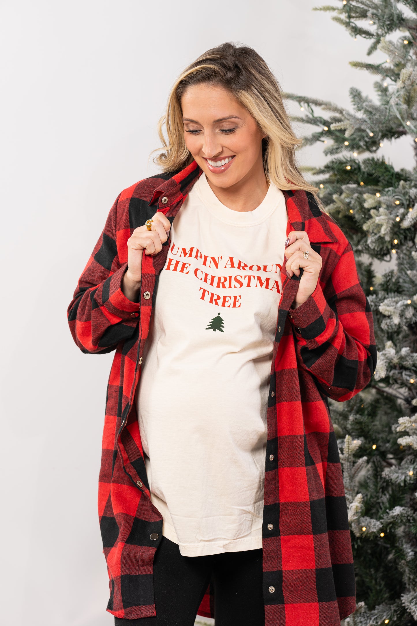 Bumpin' Around the Christmas Tree - Tee (Vintage Natural, Short Sleeve)