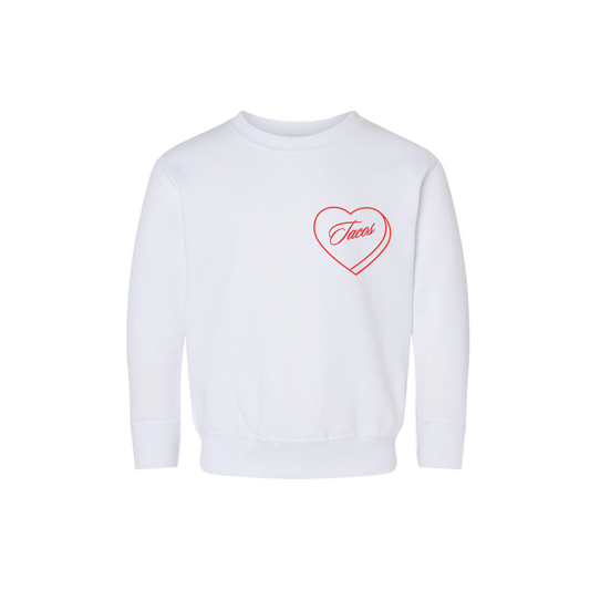 Taco Lover - Kids Sweatshirt (White)