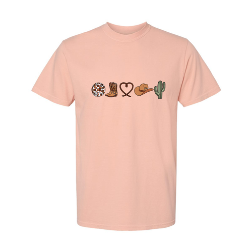 Western Love - Tee (Vintage Peachy)