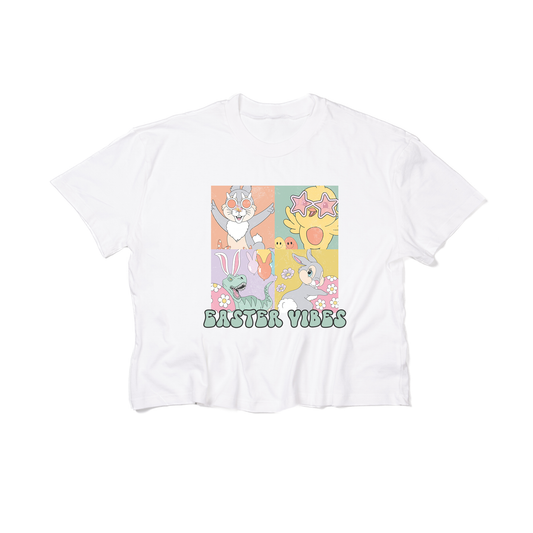 Easter Vibes - Cropped Tee (White)