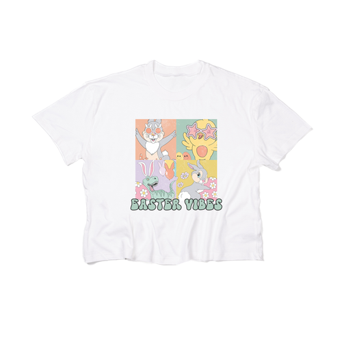 Easter Vibes - Cropped Tee (White)