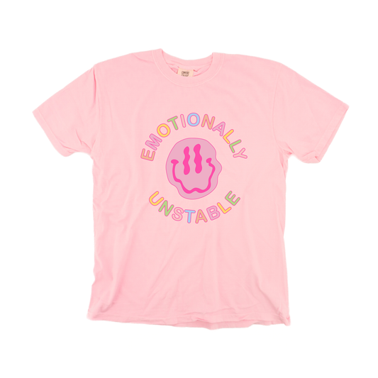 Emotionally Unstable (Across Front) - Tee (Pale Pink)