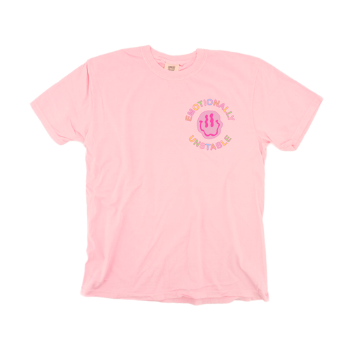 Emotionally Unstable (Pocket) - Tee (Pale Pink)