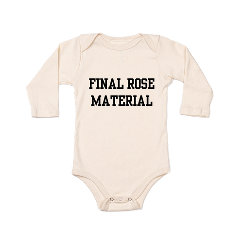 Final Rose Material (Black) - Bodysuit (Natural, Long Sleeve)