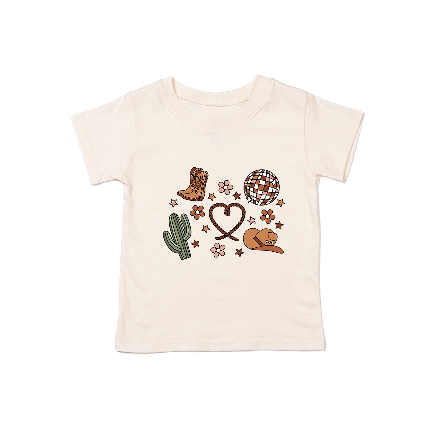 Western Love (Daisies) - Kids Tee (Natural)