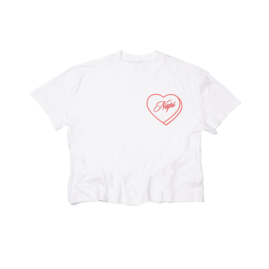 Naps Lover - Cropped Tee (White)