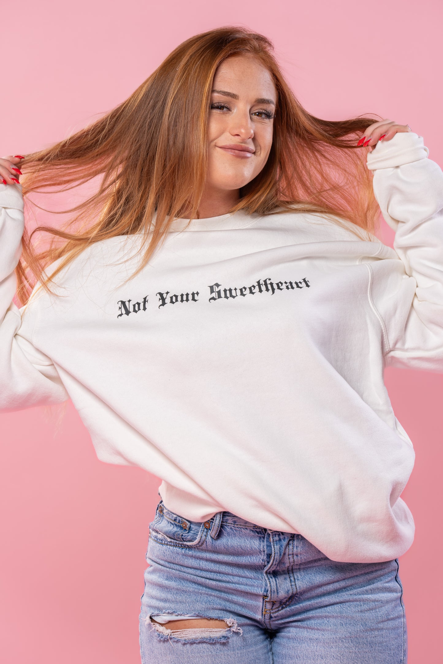 Not Your Sweetheart - Sweatshirt (Creme)