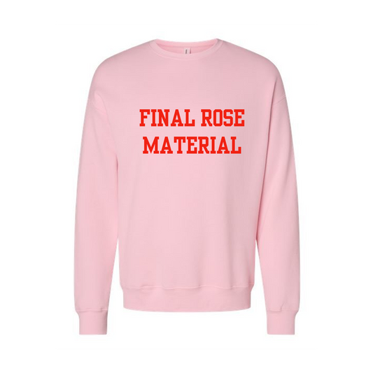 Final Rose Material (Red) - Sweatshirt (Light Pink)