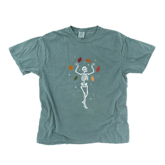 Fall Leaves Skeleton - Tee (Blue Spruce)