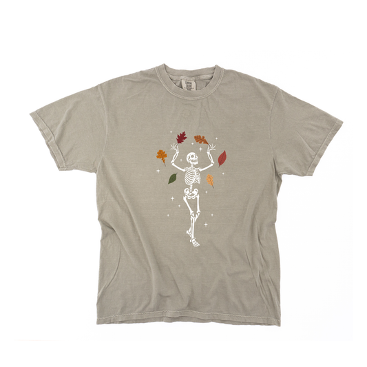 Fall Leaves Skeleton - Tee (Sandstone)