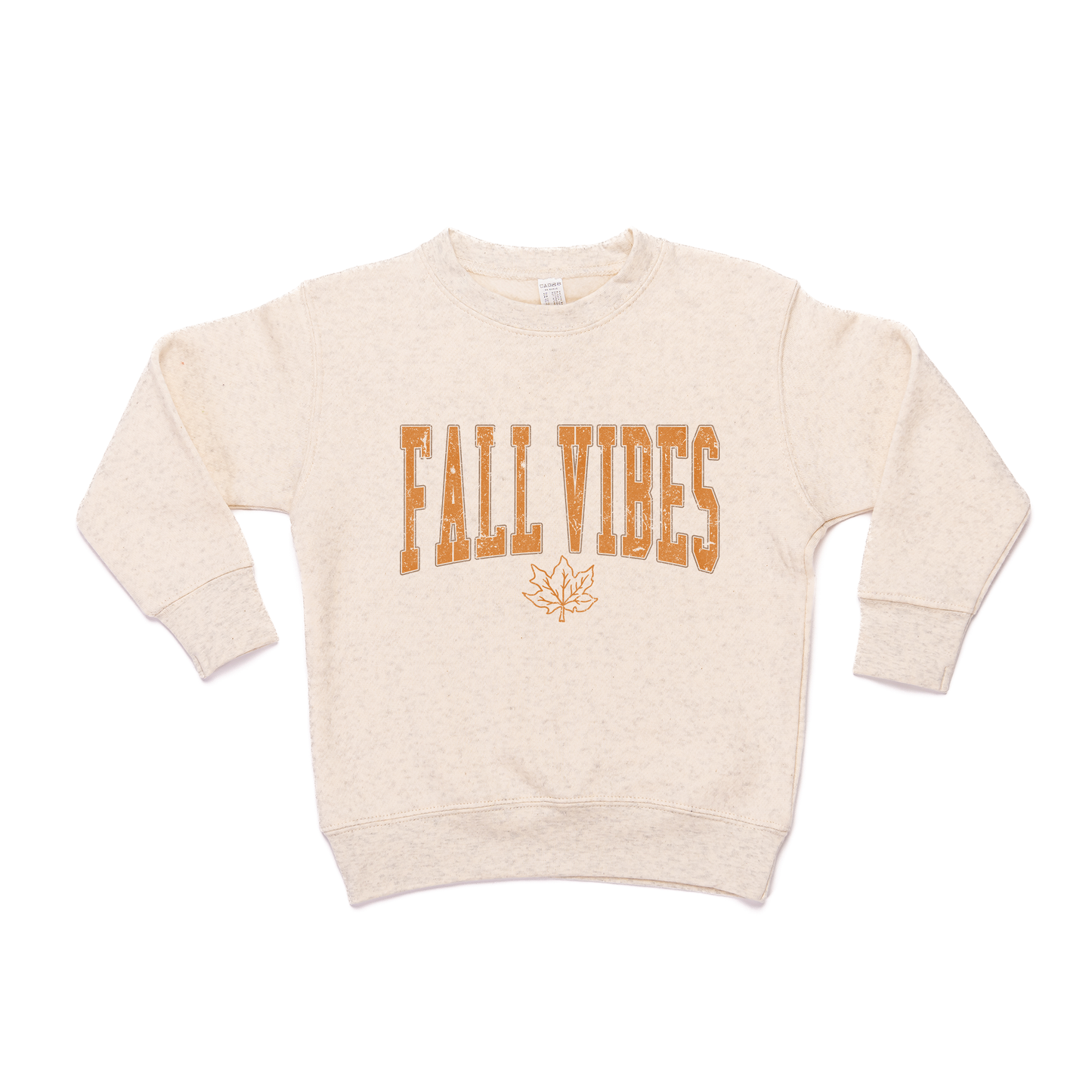 Fall Vibes (Varsity) - Kids Sweatshirt (Heather Natural)