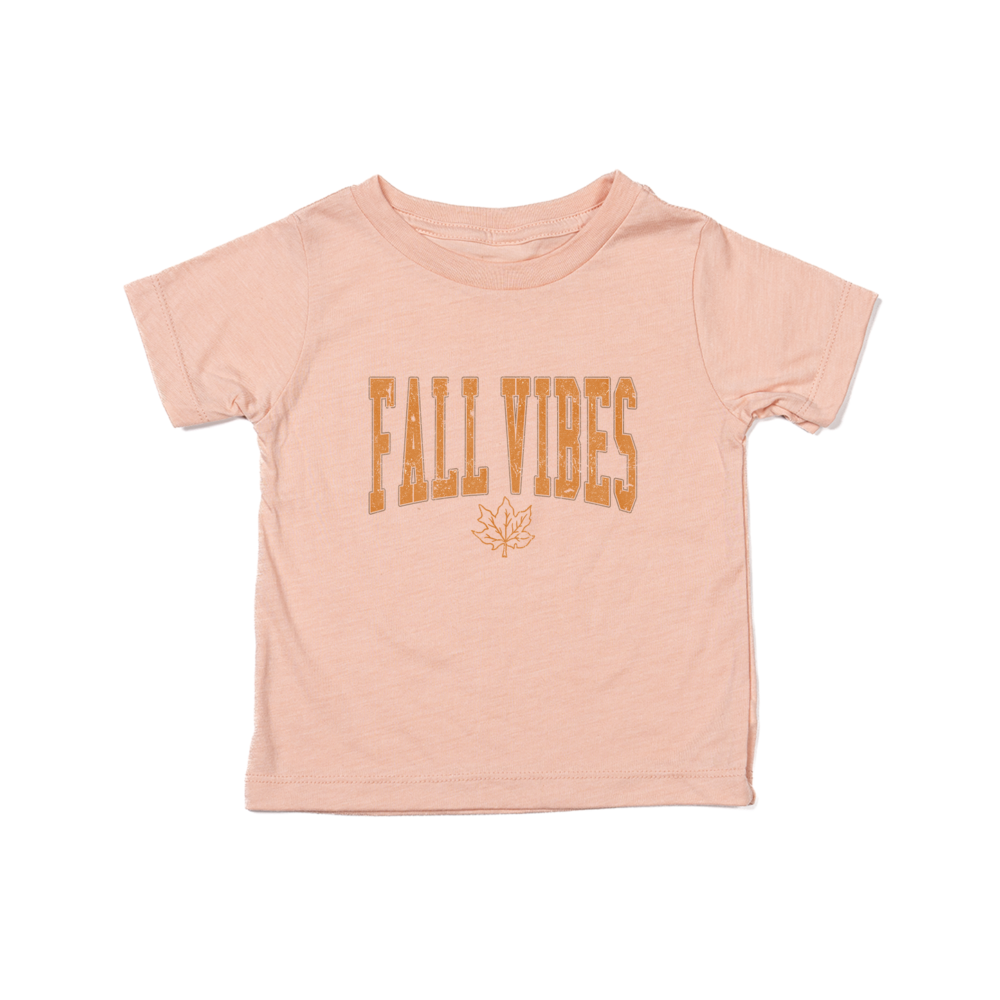 Fall Vibes (Varsity) - Kids Tee (Peach)