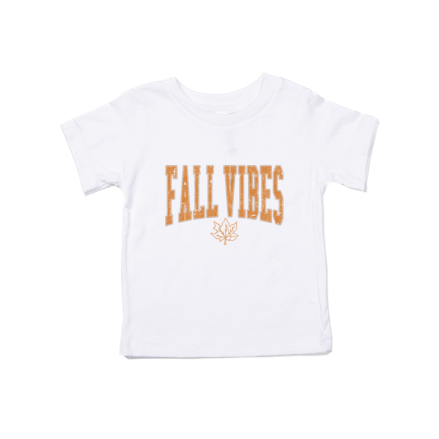 Fall Vibes (Varsity) - Kids Tee (White)