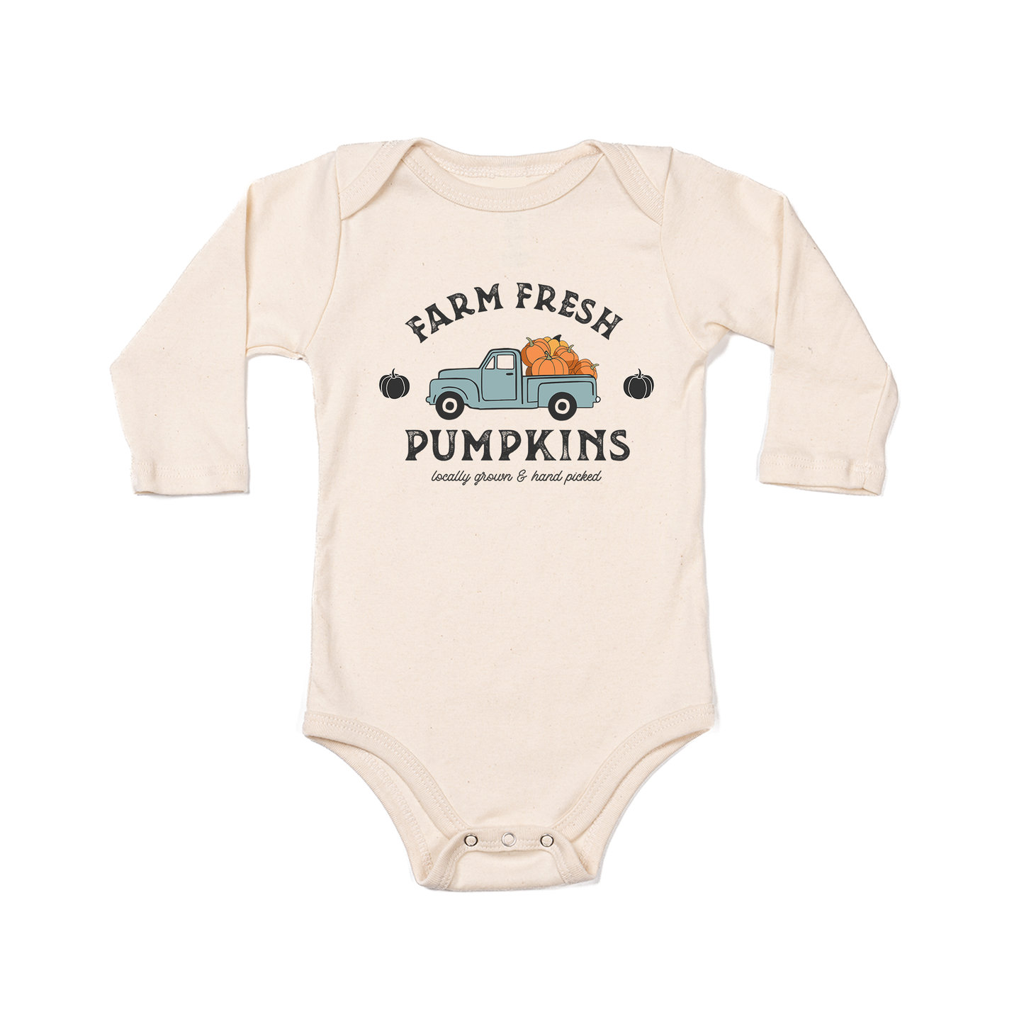 Farm Fresh Pumpkins - Bodysuit (Natural, Long Sleeve)