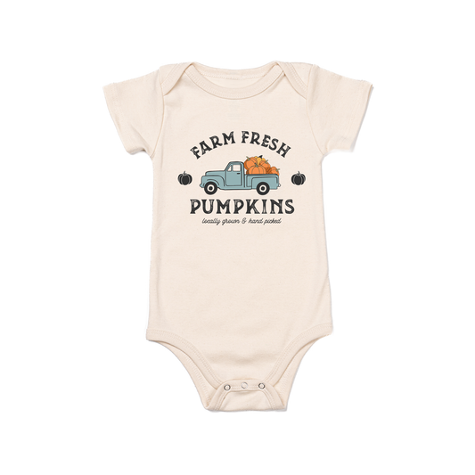 Farm Fresh Pumpkins - Bodysuit (Natural, Short Sleeve)