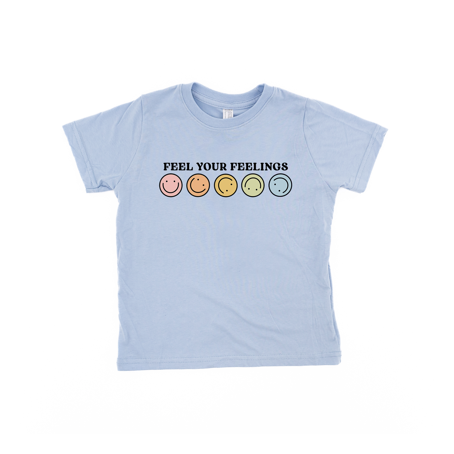 Feel Your Feelings - Kids Tee (Carolina Blue)