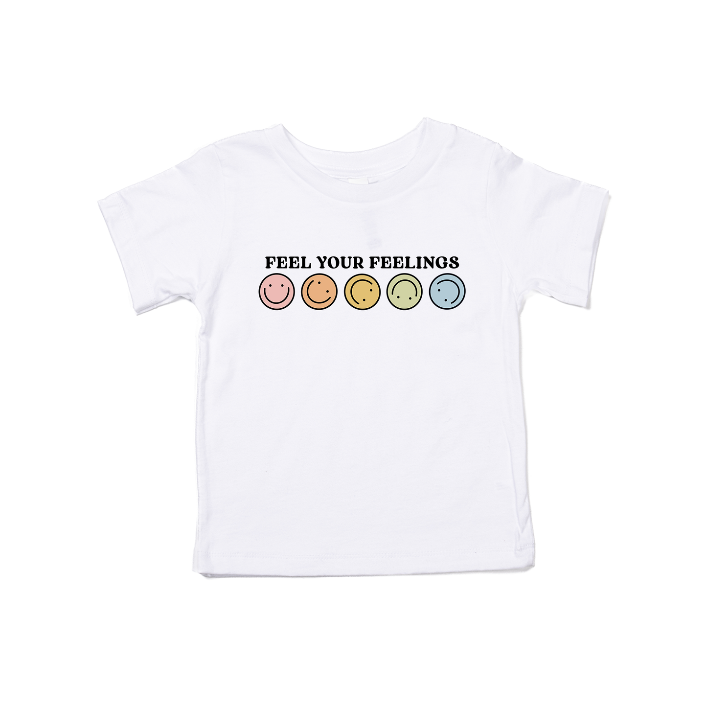 Feel Your Feelings - Kids Tee (White)