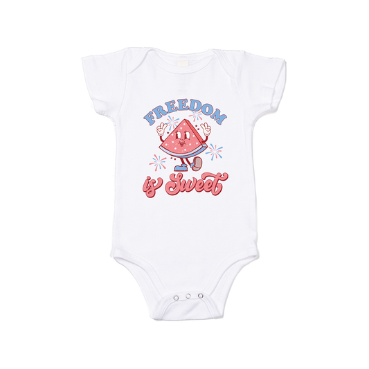 Freedom is Sweet - Bodysuit (White, Short Sleeve)