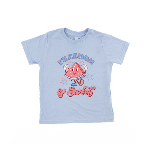 Freedom is Sweet - Kids Tee (Carolina Blue)