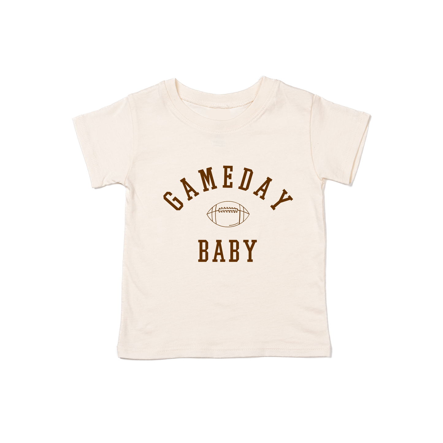 Gameday Baby (Brown) - Kids Tee (Natural)