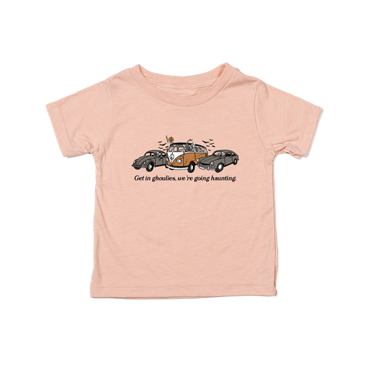 Get In Ghoulies We're Going Haunting - Kids Tee (Peach)