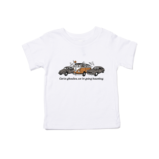 Get In Ghoulies We're Going Haunting - Kids Tee (White)