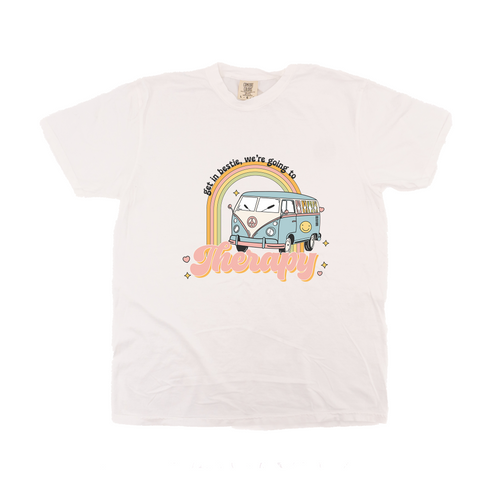 Get In Bestie, We're Going to Therapy - Tee (Vintage White)