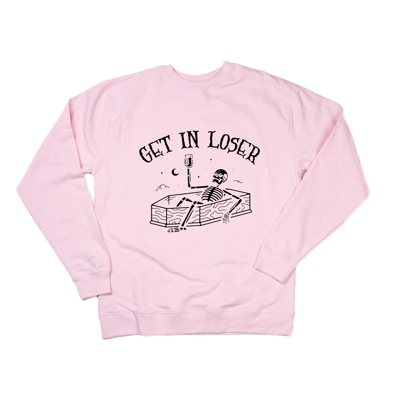 Get in Loser Skeleton - Sweatshirt (Light Pink)