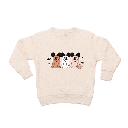 Ghost Mouse - Kids Sweatshirt (Heather Natural)