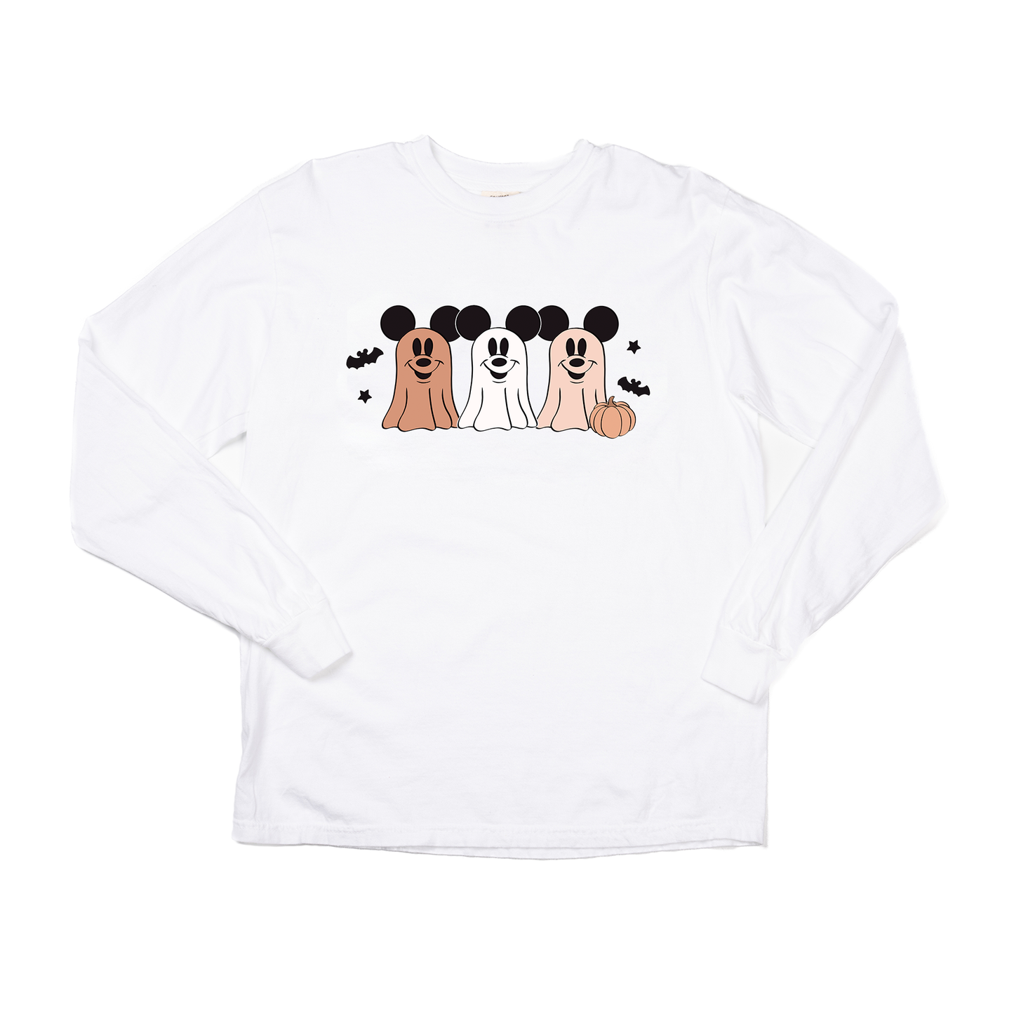 Ghost Mouse - Tee (Vintage White, Long Sleeve)