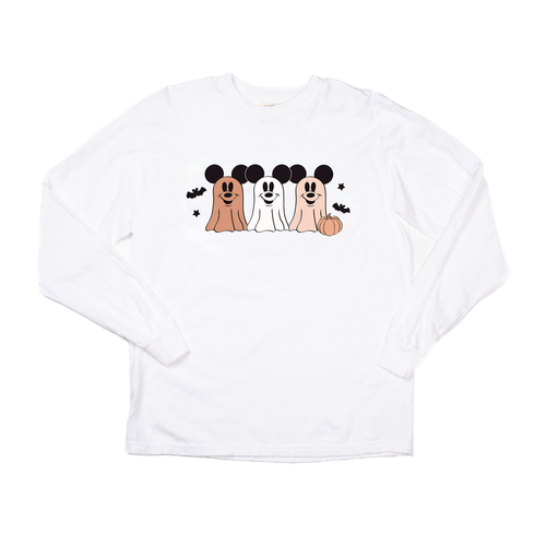 Ghost Mouse - Tee (Vintage White, Long Sleeve)