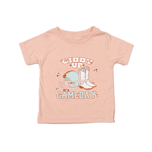 Giddy Up It's Game Day - Kids Tee (Peach)