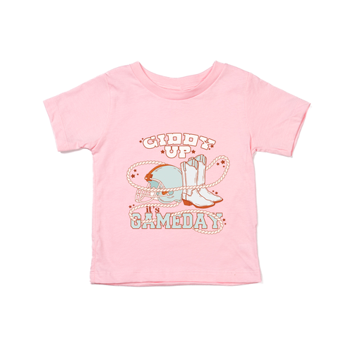 Giddy Up It's Game Day - Kids Tee (Pink)