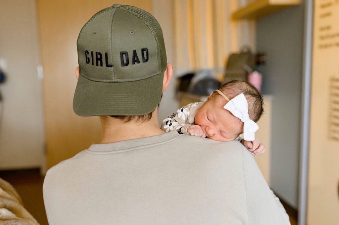 Girl Dad® (Black) - Trucker Hat (Olive)