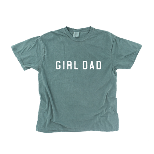 Girl Dad® (Across Front, White) - Tee (Blue Spruce)