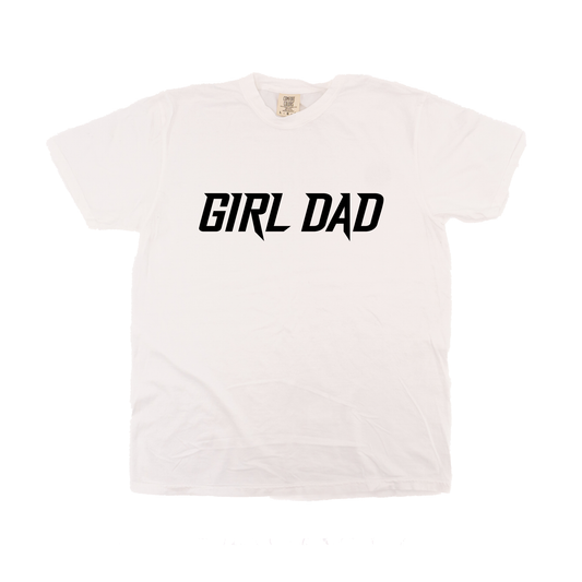 Girl Dad® (Metal, Black) - Tee (Vintage White)