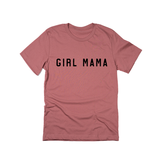 Girl Mama (Across Front, Black) - Tee (Mauve)