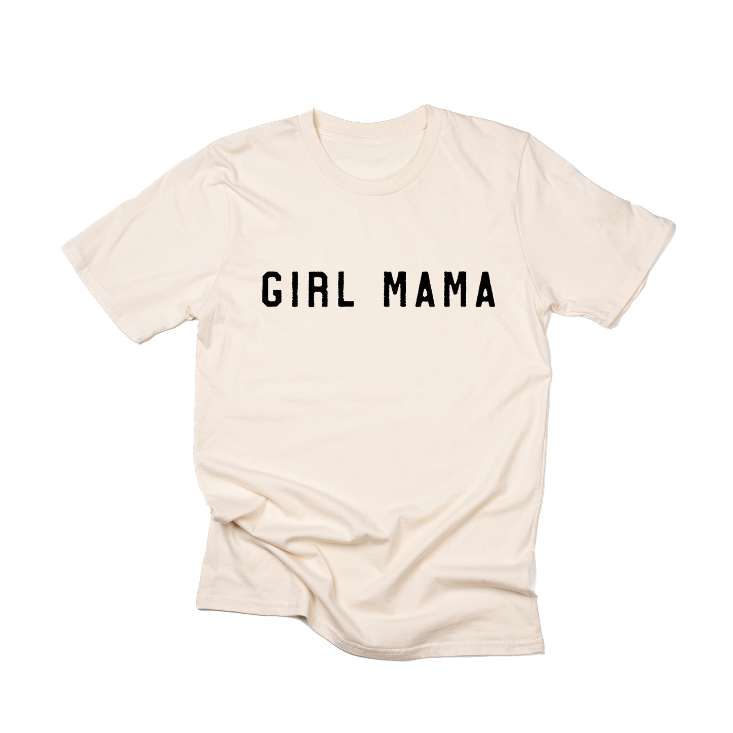 Girl Mama (Across Front, Black) - Tee (Natural)