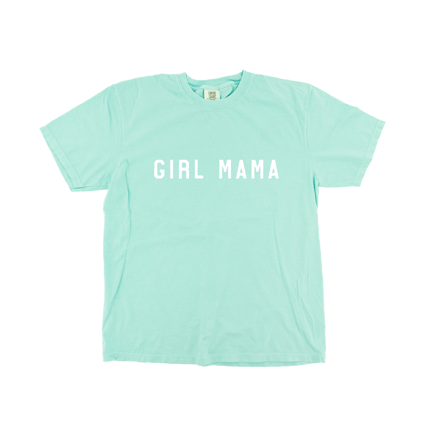 Girl Mama (Across Front, White) - Tee (Bahama)