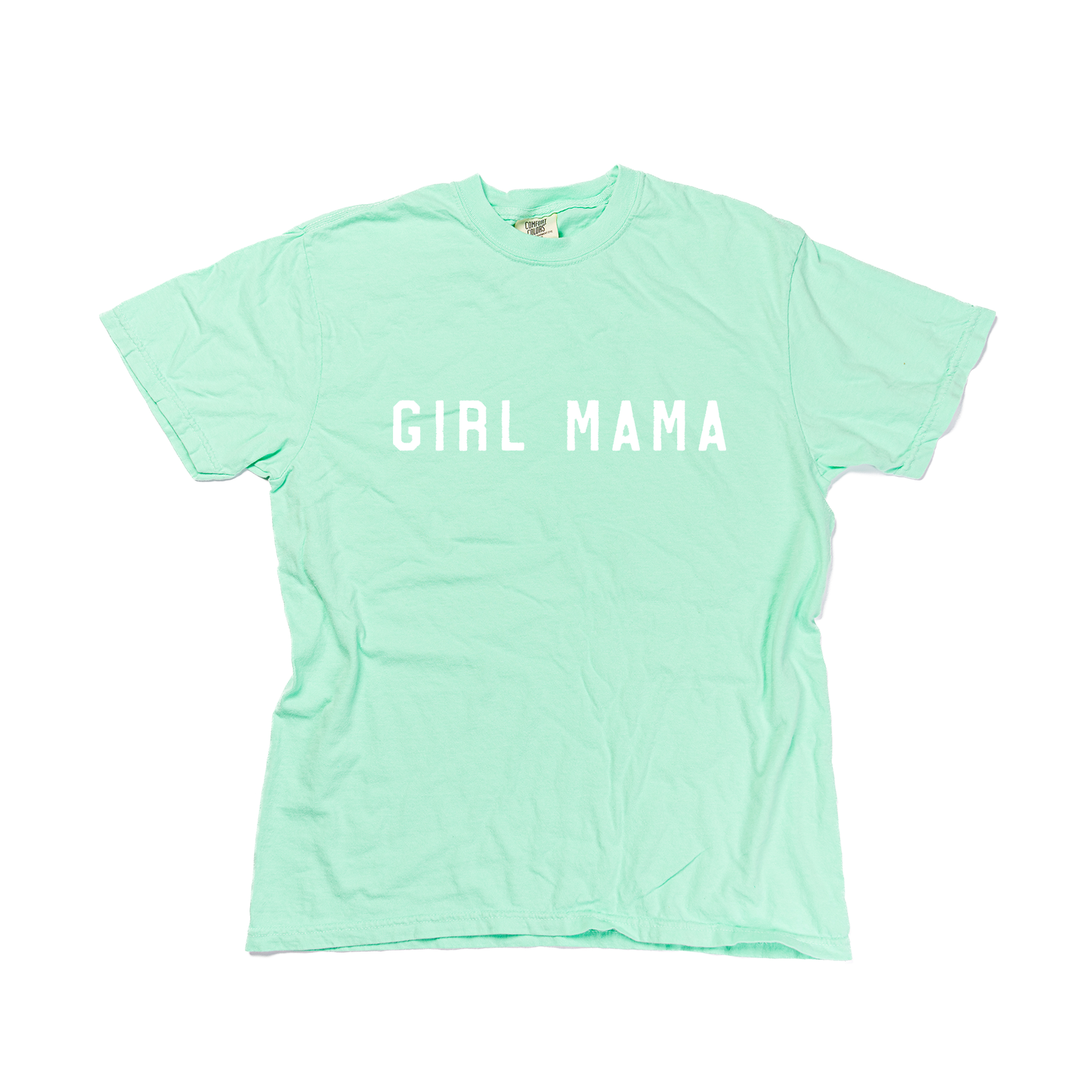 Girl Mama (Across Front, White) - Tee (Island Reef)